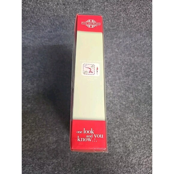 Fitz & Floyd Mingle Jingle Be Merry Snack Cheese Plate Spreader Christmas Santa - Picture 3 of 3